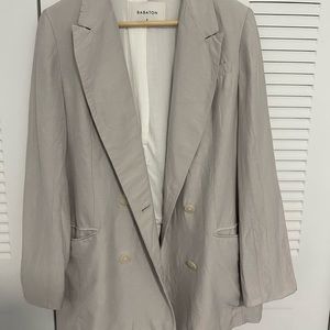 Aritzia Babaton linen blazer